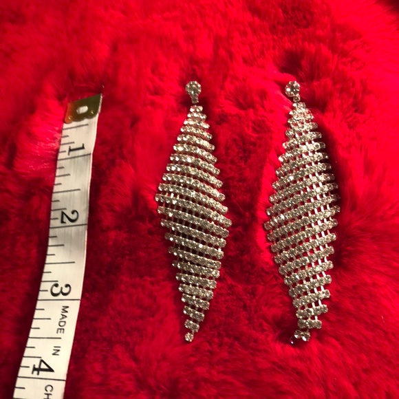 Rhinestone earrings - Picture 1 of 2